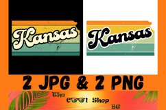 Retro Kansas Vintage Sublimation Png, Kansas Sunset Png Product Image 1
