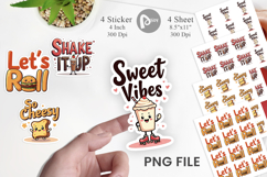 Retro Diner Delights Sticker Product Image 1