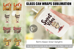 Retro Diner Delights Glass Can Product Image 1