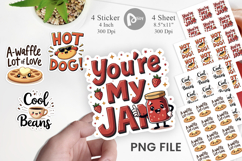 Retro Diner Delights Sticker Product Image 1