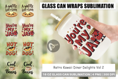 Retro Diner Delights Glass Can Product Image 1