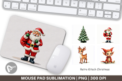 Retro Kitsch Christmas Mouse Pad Product Image 1