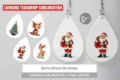 Retro Kitsch Christmas Earring Product Image 1