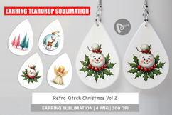 Retro Kitsch Christmas Earring Product Image 1