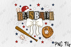 Retro Leopard Baseball Mom Sublimation Product Image 2