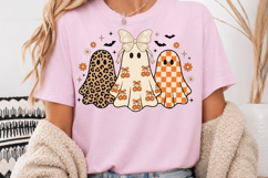 Retro Leopard Ghost PNG, Coquette Halloween Sublimation Product Image 4