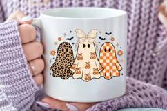 Retro Leopard Ghost PNG, Coquette Halloween Sublimation Product Image 5