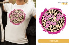 Let's Go Girls on Leopard Motif, Retro Sublimation Product Image 1