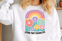 Retro Living That Teacher Life PNG Product Image 2