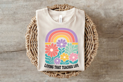 Retro Living That Teacher Life PNG Product Image 3