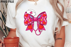 Retro Love Cupid Nurse Valentine PNG Product Image 2
