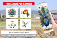 Valentine Lovebirds Tumbler Product Image 1