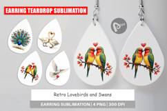 Valentine Lovebirds Earring Product Image 1