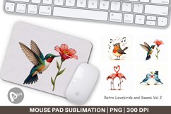 Valentine Lovebirds Mouse Pad Product Image 1