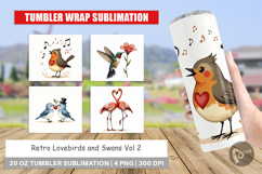 Valentine Lovebirds Tumbler Product Image 1