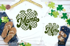 Retro Lucky Mama And Mini PNG | St Patrick's Day PNG Product Image 1