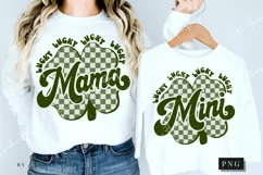 Retro Lucky Mama And Mini PNG | St Patrick's Day PNG Product Image 2