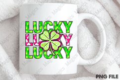 Retro Lucky St Patrick's Day Shamrock Png Product Image 4