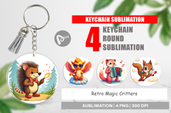 Keychain Retro Magic Critters Product Image 1