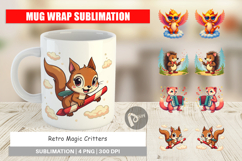 Mug Wrap Retro Magic Critters Product Image 1
