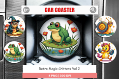 Car Coaster Retro Magic Critters Product Image 1