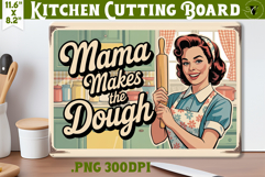 Retro Mom Cutting Board Bundle | Funny Mom Kitchen decor Product Image 3