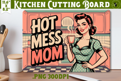 Retro Mom Cutting Board Bundle | Funny Mom Kitchen decor Product Image 7