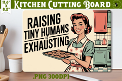 Retro Mom Cutting Board | Funny Mom Kitchen decor Product Image 1
