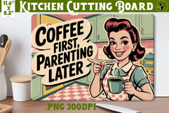 Retro Mom Cutting Board Bundle | Funny Mom Kitchen decor Product Image 10