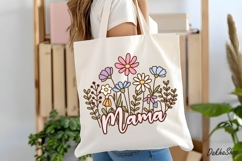 Mothers Day PNG Mama Flower PNG Clipart Retro Mama flower Product Image 10