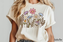 Mothers Day PNG Mama Flower PNG Clipart Retro Mama flower Product Image 5