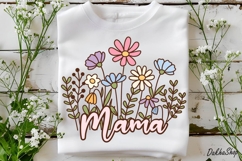 Mothers Day PNG Mama Flower PNG Clipart Retro Mama flower Product Image 4