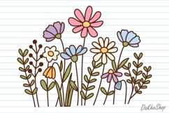 Mothers Day PNG Mama Flower PNG Clipart Retro Mama flower Product Image 3
