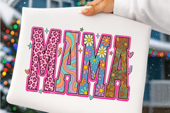 Retro Mama Summer Floral Mothers Day PNG Product Image 3