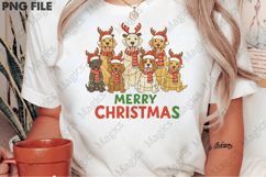 Retro Merry Christmas Dog Png Product Image 2