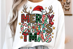 Retro Merry Christmas PNG Product Image 2