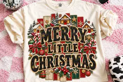 Retro Merry Christmas PNG Striped PNG Product Image 2