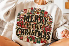 Retro Merry Christmas PNG Striped PNG Product Image 3