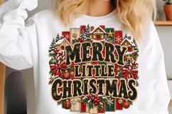Retro Merry Christmas PNG Striped PNG Product Image 5