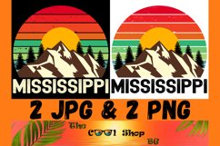Retro Mississippi Vintage Sublimation Png, Mississippi Png Product Image 1
