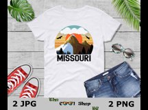 Retro Missouri Vintage Sublimation Png, Missouri Sunset Png Product Image 3