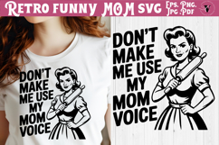 Funny Retro Mom SVG | Sarcastic Motherhood svg, Mom life Product Image 1