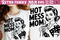 Funny Retro Mom SVG | Sarcastic Motherhood svg, mama Product Image 1