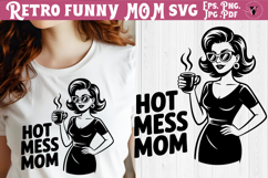 Funny Retro Mom SVG | Sarcastic Motherhood svg, mama Product Image 1