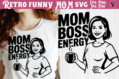 Funny Retro Mom SVG | Sarcastic Motherhood svg, mama Product Image 1