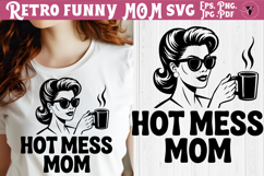 Funny Retro Mom SVG | Sarcastic Motherhood svg, mama Product Image 1