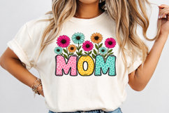 Retro Mom PNG, Mama Floral Flower Design Product Image 2