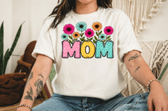 Retro Mom PNG, Mama Floral Flower Design Product Image 3