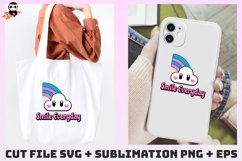 Smile Everyday SVG PNG | Retro Quotes | Positive quotes Product Image 3