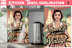 Retro Mom kitchen towel bundle | Vintage Housewife Funny Mom Product Image 3